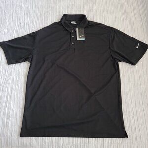 Nike DRI-FIT Golf Polo Shirt 402394-010 Black Size XL NWT